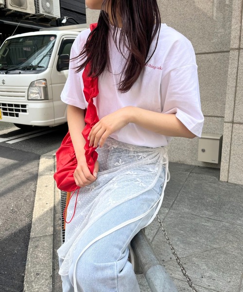 almo(アルモ)の「ハートバックプリントTシャツ(se)(Tシャツ/カットソー・レディース・レッド/グリーン/ブラック・FREE)」の15枚目の写真