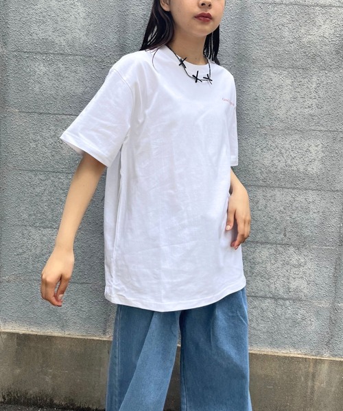 almo(アルモ)の「ハートバックプリントTシャツ(se)(Tシャツ/カットソー・レディース・レッド/グリーン/ブラック・FREE)」の21枚目の写真