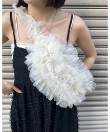 チュールフリルバック