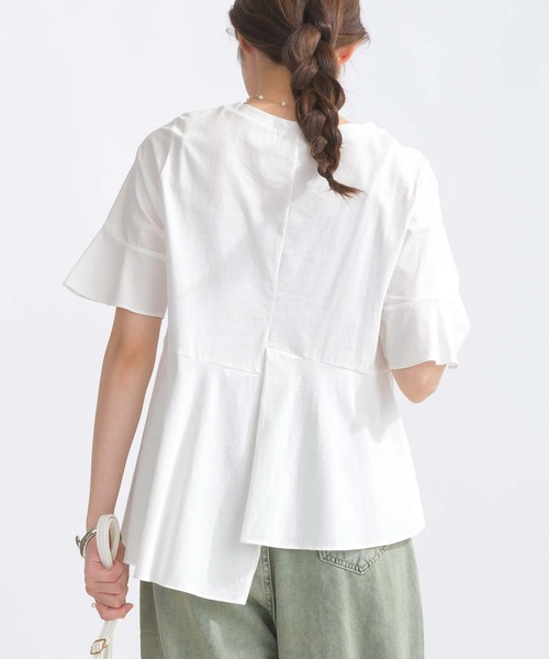 PICCIN（ピッチン）の「イレギュラーヘムコットンカットソー（Tシャツ/カットソー・レディース・ブルー/オフホワイト/イエロー・M）」の19枚目の写真