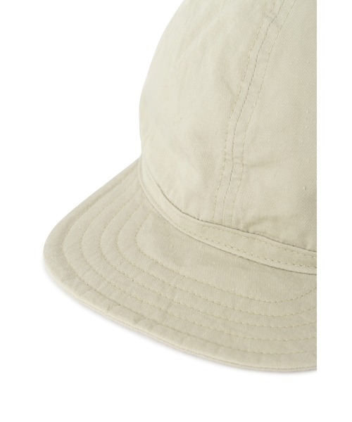 MHL.（エムエイチエル）の「UTILITY COTTON TWILL（キャップ・レディース・ライトベージュ/オレンジ・FREE）」の5枚目の写真