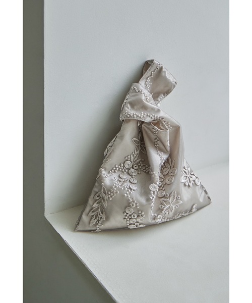 刺繍レースワンハンドルバッグ パーティーバッグ 結婚式 二次会