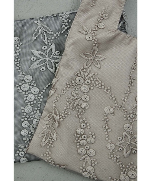 niana（ニアナ）の「刺繍レースワンハンドルバッグ パーティーバッグ 結婚式 二次会 お呼ばれ フォーマル オケージョン（ハンドバッグ・レディース・シルバー/ベージュ/モカ/ネイビー・FREE）」の14枚目の写真