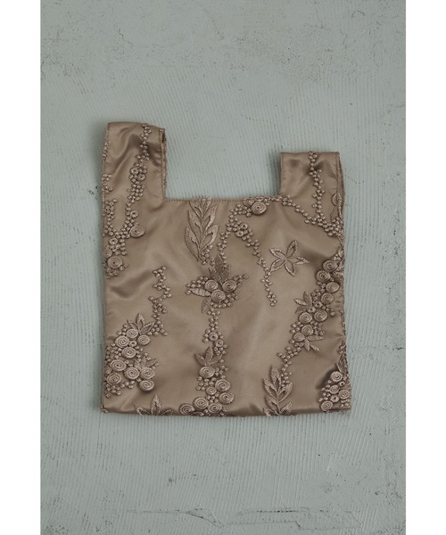 niana（ニアナ）の「刺繍レースワンハンドルバッグ パーティーバッグ 結婚式 二次会 お呼ばれ フォーマル オケージョン（ハンドバッグ・レディース・シルバー/ベージュ/モカ/ネイビー・FREE）」の22枚目の写真