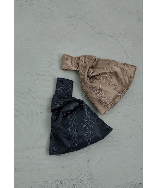 刺繍レースワンハンドルバッグ パーティーバッグ 結婚式 二次会