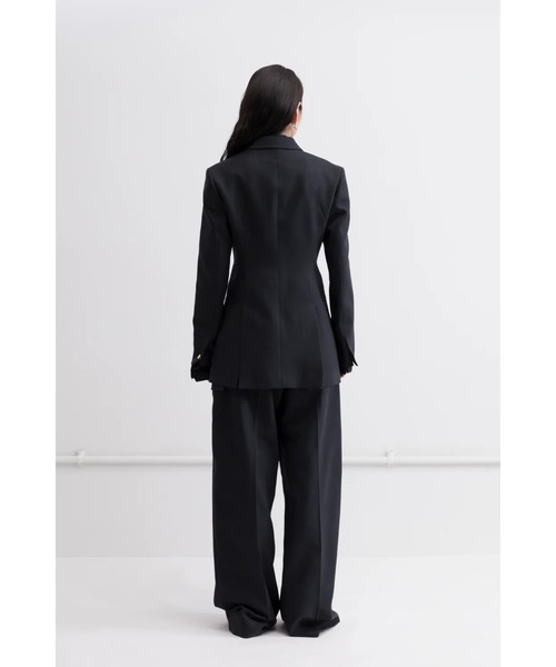 TARO HORIUCHI(タロウ ホリウチ)の「Double Front Vent Jacket(テーラードジャケット・レディース・ネイビー系・0)」の4枚目の写真