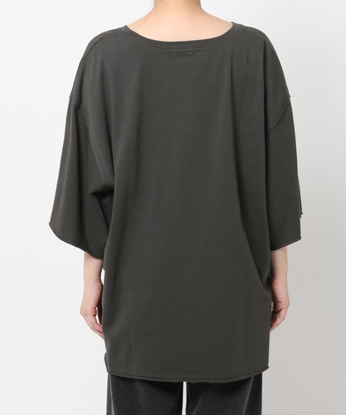 LEPSIM(レプシィム)の「ネックスリットチュニック 114441(Tシャツ/カットソー・レディース・グレー/ブルー/オレンジ/アイボリー・FREE)」の19枚目の写真