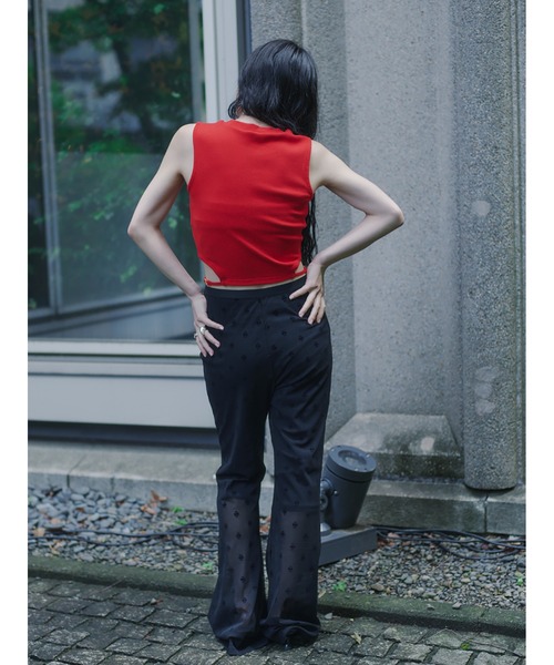 SORIN（ソリン ）の「Stretchy Rib Cut-out Tank Top（タンクトップ