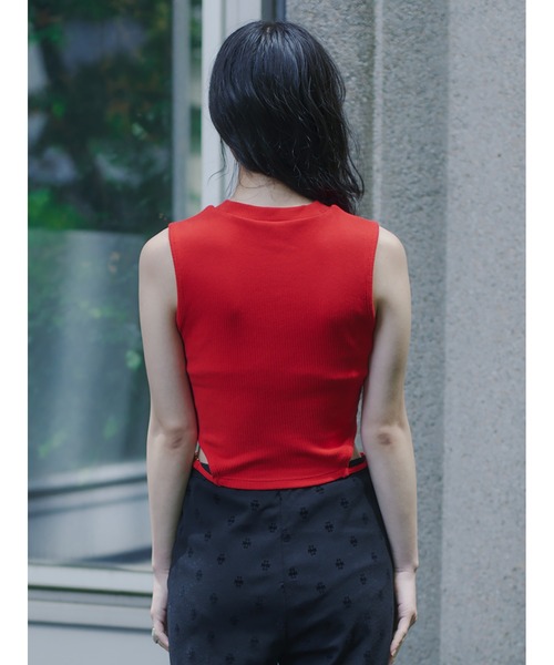 SORIN（ソリン ）の「Stretchy Rib Cut-out Tank Top（タンクトップ