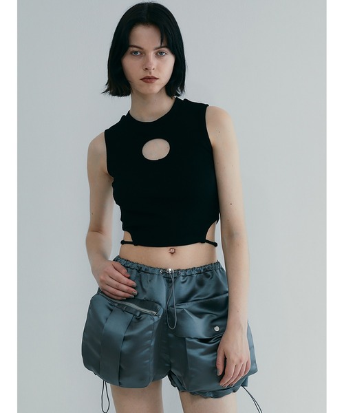 SORIN（ソリン ）の「Stretchy Rib Cut-out Tank Top（タンクトップ 