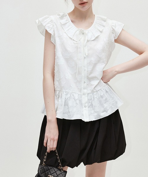 cen. キモノジャガードブラウス　F cen. キモノジャガードブラウス F