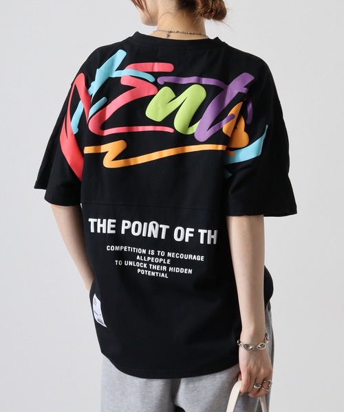 FUNALIVE(ファンアライブ)の「バックペイント発砲アーチロゴフロントロゴ刺繍BIG SS/T(Tシャツ/カットソー・メンズ・ベージュ/ホワイト/ブラック・L/M)」の3枚目の写真