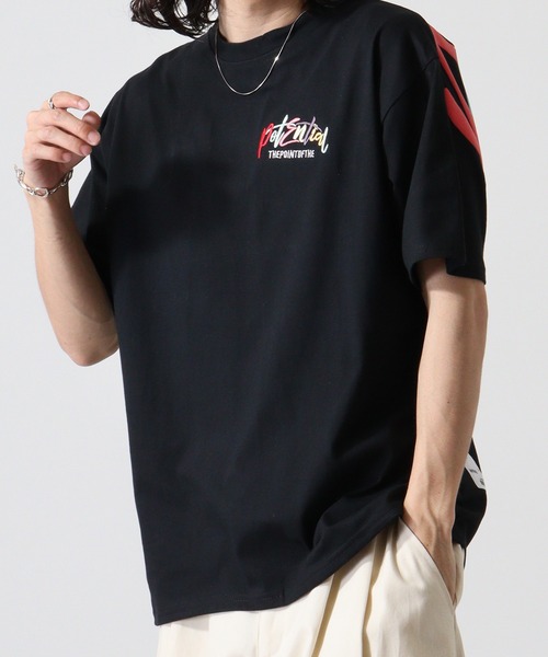 FUNALIVE(ファンアライブ)の「バックペイント発砲アーチロゴフロントロゴ刺繍BIG SS/T(Tシャツ/カットソー・メンズ・ベージュ/ホワイト/ブラック・L/M)」の16枚目の写真