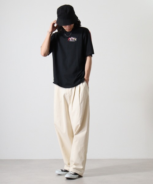 FUNALIVE(ファンアライブ)の「バックペイント発砲アーチロゴフロントロゴ刺繍BIG SS/T(Tシャツ/カットソー・メンズ・ベージュ/ホワイト/ブラック・L/M)」の19枚目の写真
