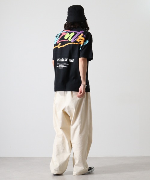 FUNALIVE(ファンアライブ)の「バックペイント発砲アーチロゴフロントロゴ刺繍BIG SS/T(Tシャツ/カットソー・メンズ・ベージュ/ホワイト/ブラック・L/M)」の20枚目の写真