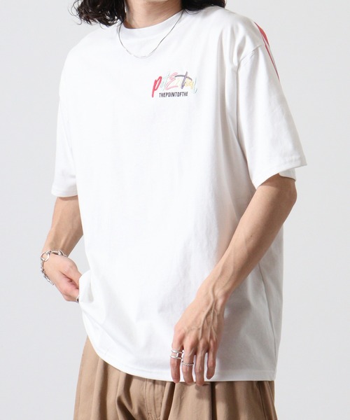 FUNALIVE(ファンアライブ)の「バックペイント発砲アーチロゴフロントロゴ刺繍BIG SS/T(Tシャツ/カットソー・メンズ・ベージュ/ホワイト/ブラック・L/M)」の5枚目の写真
