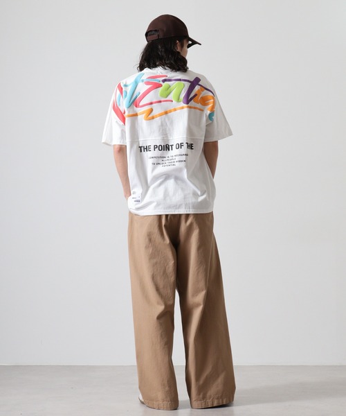 FUNALIVE(ファンアライブ)の「バックペイント発砲アーチロゴフロントロゴ刺繍BIG SS/T(Tシャツ/カットソー・メンズ・ベージュ/ホワイト/ブラック・L/M)」の9枚目の写真