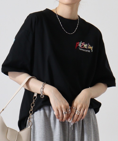 FUNALIVE(ファンアライブ)の「バックペイント発砲アーチロゴフロントロゴ刺繍BIG SS/T(Tシャツ/カットソー・メンズ・ベージュ/ホワイト/ブラック・L/M)」の21枚目の写真