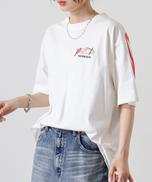 FUNALIVE(ファンアライブ)の「バックペイント発砲アーチロゴフロントロゴ刺繍BIG SS/T(Tシャツ/カットソー・メンズ・ベージュ/ホワイト/ブラック・L/M)」の12枚目の写真