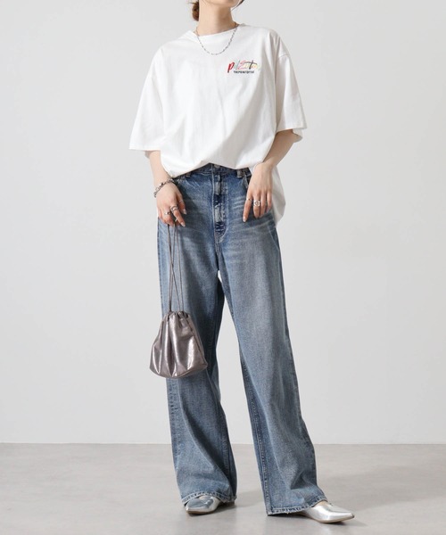 FUNALIVE(ファンアライブ)の「バックペイント発砲アーチロゴフロントロゴ刺繍BIG SS/T(Tシャツ/カットソー・メンズ・ベージュ/ホワイト/ブラック・L/M)」の13枚目の写真