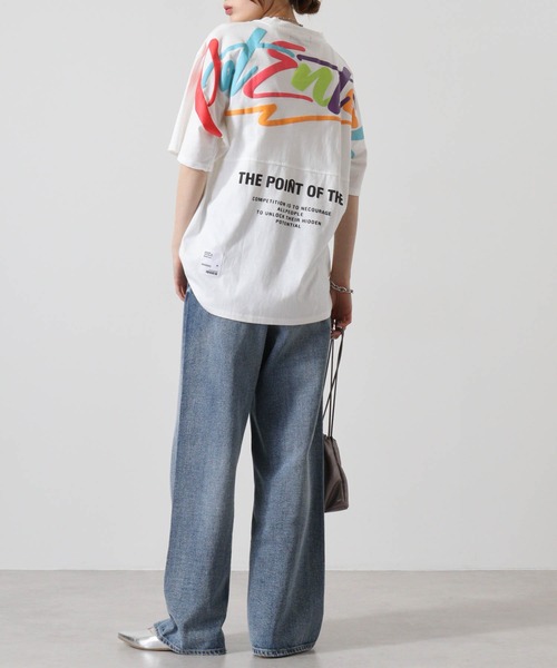 FUNALIVE(ファンアライブ)の「バックペイント発砲アーチロゴフロントロゴ刺繍BIG SS/T(Tシャツ/カットソー・メンズ・ベージュ/ホワイト/ブラック・L/M)」の14枚目の写真