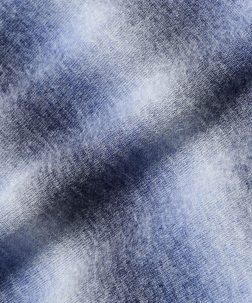 BEAMS(ビームス)の「フェード ボーダー クルーネックニット(ニット/セーター・メンズ・カーキ/パープル・X-LARGE/LARGE/MEDIUM/SMALL)」の11枚目の写真