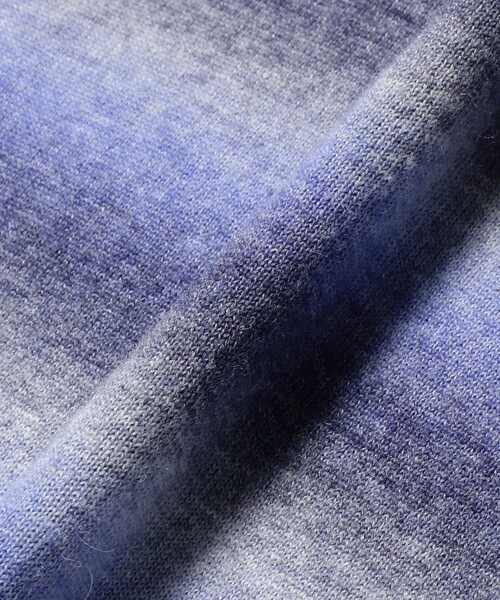 BEAMS(ビームス)の「フェード ボーダー クルーネックニット(ニット/セーター・メンズ・カーキ/パープル・X-LARGE/LARGE/MEDIUM/SMALL)」の16枚目の写真