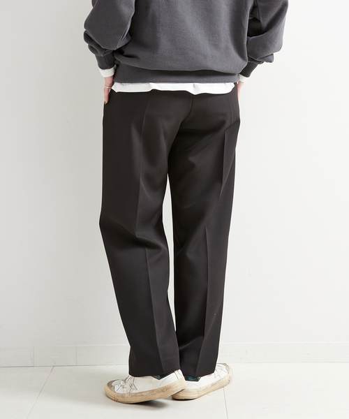 B.C STOCK（ベーセーストック）の「クリアクロスバックゴムタックトラウザー（スラックス・レディース・ブラック/ブラウン・FREE）」の11枚目の写真