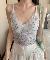 紫色レース付きキャミソール キャミソール（パープル/紫色系・レース）ファッション通販 - ZOZOTOWN