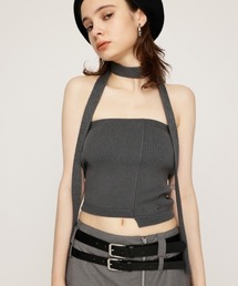 TIE SET BARE KNIT TOPS タイ セット ブラ ニット トップス