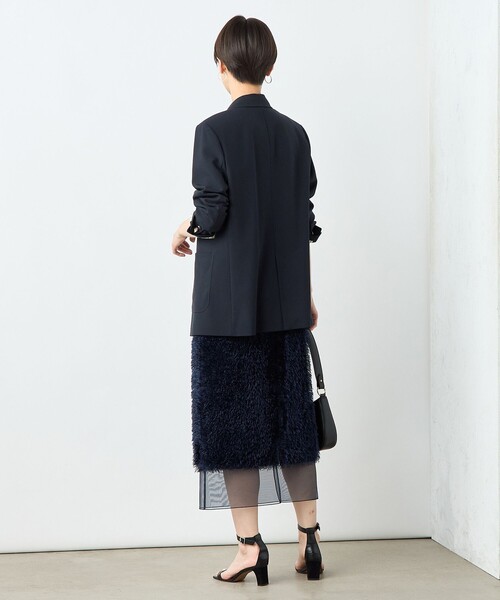 NOLLEY’S Sophi（ノーリーズソフィ）の「ウォッシャブルトロオーバージャケット（テーラードジャケット・レディース・ベージュ/ネイビー・38/36/34）」の11枚目の写真