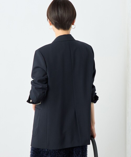 NOLLEY’S Sophi（ノーリーズソフィ）の「ウォッシャブルトロオーバージャケット（テーラードジャケット・レディース・ベージュ/ネイビー・38/36/34）」の18枚目の写真