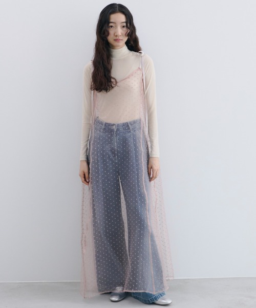 ドットオーガンジーワンピース（ワンピース）｜PERNA（ペルナ