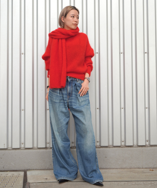 AP STUDIO(エーピーストゥディオ)の「【HAIKURE/ハイクル】CANDY BLUE ASIAN FIT(デニムパンツ・レディース・ブルー・27/26/25/24)」の3枚目の写真