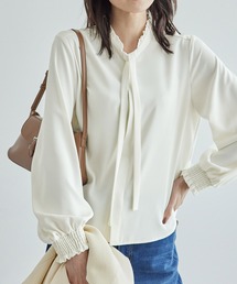 ROPE' PICNIC | フリルバンドカラーリボンタイブラウス(シャツ/ブラウス)