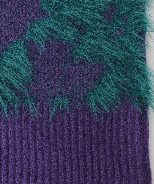 チチカカ（チチカカ）の「ヤクタッチフェザーニットプルオーバー（ニット/セーター・レディース・ブラック/パープル/アイボリー・FREE）」の15枚目の写真