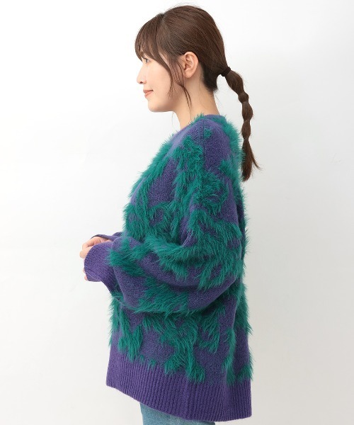 チチカカ（チチカカ）の「ヤクタッチフェザーニットプルオーバー（ニット/セーター・レディース・ブラック/パープル/アイボリー・FREE）」の20枚目の写真