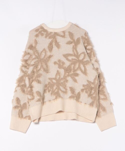 チチカカ（チチカカ）の「ヤクタッチフェザーニットプルオーバー（ニット/セーター・レディース・ブラック/パープル/アイボリー・FREE）」の16枚目の写真