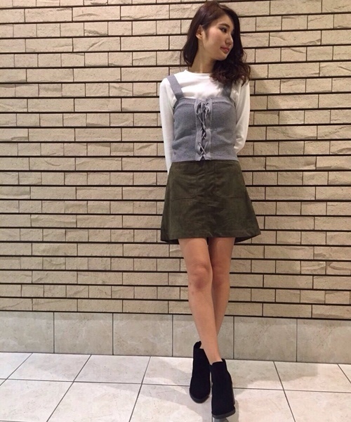 Chico（チコ）の「【who's who Chico】ニットビスチェset（キャミソール・レディース・ベージュ/ブラック/グレー・FREE）」の18枚目の写真