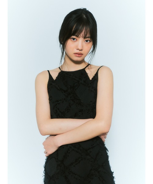 CHAROL（シャロル）の「ジャガードアメスリワンピース（ワンピース・レディース・ブラック/アイボリー・FREE）」の7枚目の写真