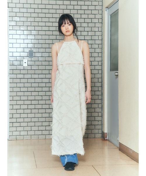 CHAROL（シャロル）の「ジャガードアメスリワンピース（ワンピース・レディース・ブラック/アイボリー・FREE）」の9枚目の写真
