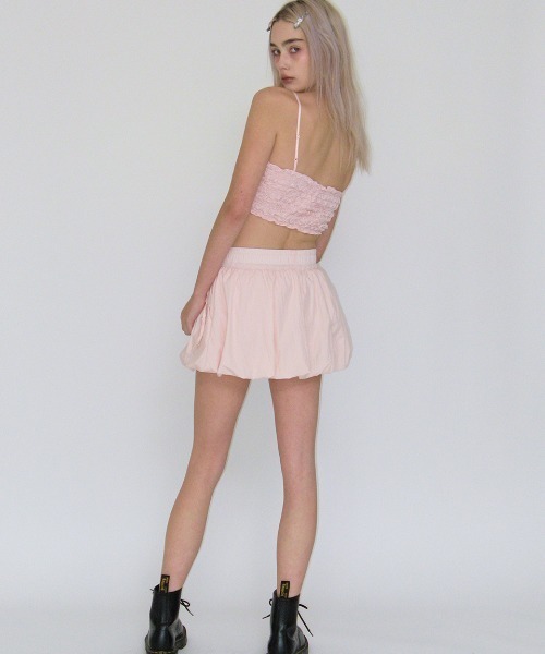 スカート Balloon shirring maxi skirt white Nylon Asymmetrical Balloon Skirt – Tibi Official