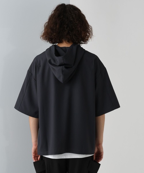 HARE（ハレ）の「ZIPスリットシャツフーディー(HARE)（シャツ/ブラウス・メンズ・グレー/ブラック・FREE）」の14枚目の写真