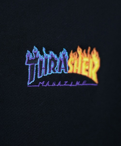 【セール】【ムラサキスポーツ限定】THRASHER/スラッシャー トレーナー クルーネックスウェット ワンポイントロゴ ビッグシルエット 裏起毛 243TH1TR004（スウェット）｜THRASHER（スラッシャー）
