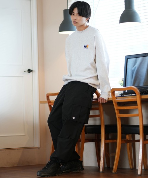 【セール】【ムラサキスポーツ限定】THRASHER/スラッシャー トレーナー クルーネックスウェット ワンポイントロゴ ビッグシルエット 裏起毛 243TH1TR004（スウェット）｜THRASHER（スラッシャー）