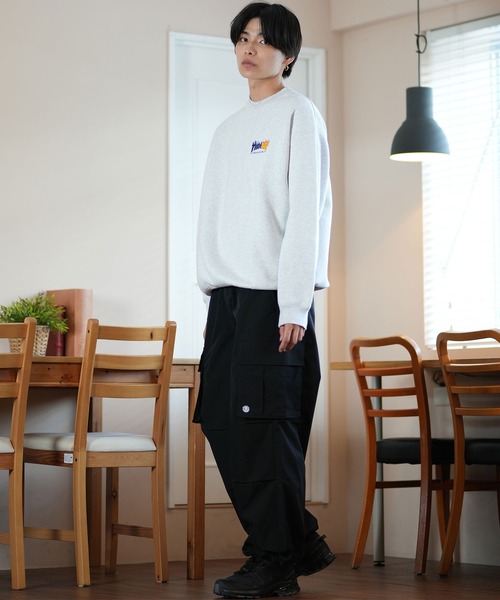 【セール】【ムラサキスポーツ限定】THRASHER/スラッシャー トレーナー クルーネックスウェット ワンポイントロゴ ビッグシルエット 裏起毛 243TH1TR004（スウェット）｜THRASHER（スラッシャー）