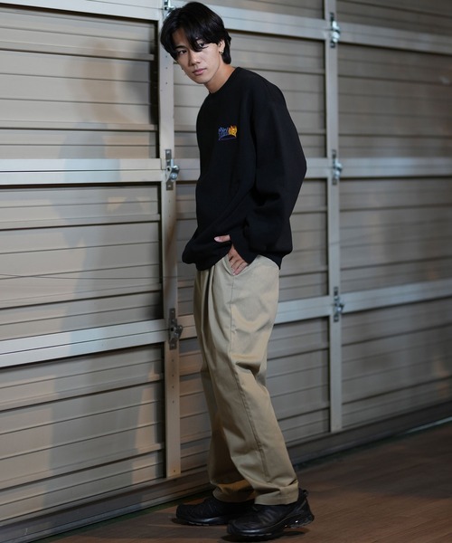 【セール】【ムラサキスポーツ限定】THRASHER/スラッシャー トレーナー クルーネックスウェット ワンポイントロゴ ビッグシルエット 裏起毛 243TH1TR004（スウェット）｜THRASHER（スラッシャー）