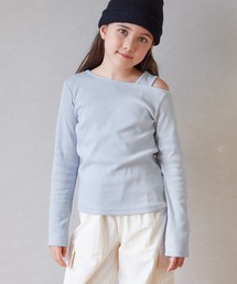 coca（coca） | キッズ アシメオープンショルダートップス(Tシャツ/カットソー)