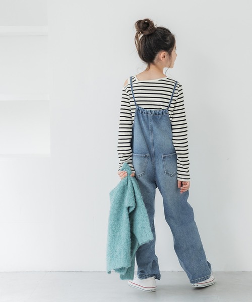 coca（coca）（コカ）の「キッズ アシメオープンショルダートップス（Tシャツ/カットソー・キッズ・ライトブルー/ブラック/その他1・120/150/140/130）」の11枚目の写真