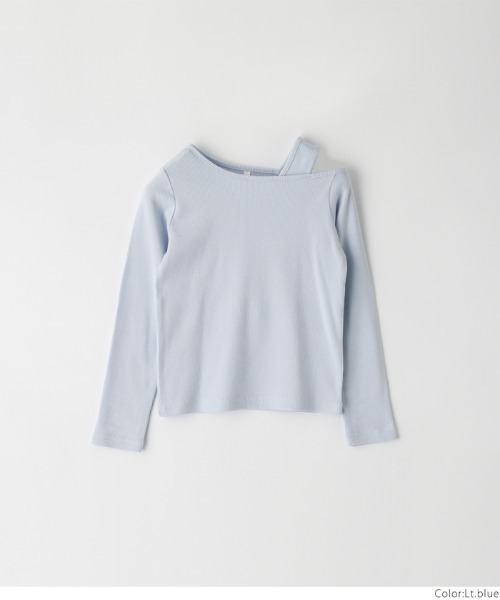 coca（coca）（コカ）の「キッズ アシメオープンショルダートップス（Tシャツ/カットソー・キッズ・ライトブルー/ブラック/その他1・120/150/140/130）」の19枚目の写真